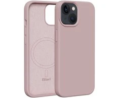 Dėklas Telforceone Etteri Silicone Mag Apple iPhone 14 6,1" rožinės spalvos