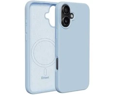 Dėklas Telforceone Etteri Silicone Mag Apple iPhone 16 6,1" žydros spalvos