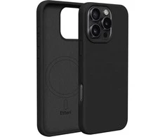 Dėklas Telforceone Etteri Silicone Mag Apple iPhone 16 Pro 6,3" juodos spalvos