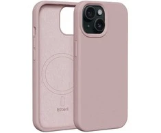 Dėklas Telforceone Etteri Silicone Mag Apple iPhone 15 6,1" rožinės spalvos