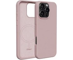 Dėklas Telforceone Etteri Silicone Mag Apple iPhone 16 Pro 6,3" rožinės spalvos