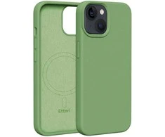 Dėklas Telforceone Etteri Silicone Mag Apple iPhone 14 6,1" šviesiai žalios spalvos