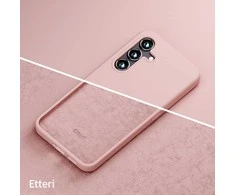 Etteri silikoninis dėklas Samsung Galaxy S24 FE šviesiai rožinis