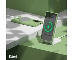 Etteri silikoninis dėklas Samsung Galaxy S25 Ultra, šviesiai žalias