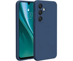 Etteri silikoninis dėklas Samsung Galaxy S24 FE tamsiai mėlynas