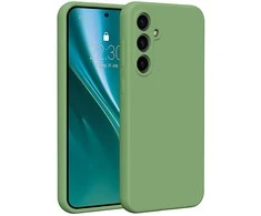 Dėklas Telforceone Etteri Silicone Samsung Galaxy S23 FE šviesiai žalios spalvos