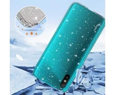 Dėklas Toptel Topt Crystal Glitter Case do Xiaomi Redmi 9A sidabro spalvos
