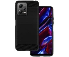 Dėklas Topt Galinis dangtelis CARBON skirtas Xiaomi Redmi Note 12 5G/Poco X5 juodos spalvos