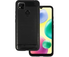 Dėklas Topt Galinis dangtelis CARBON skirtas Xiaomi Redmi 10A juodos spalvos