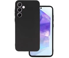 Dėklas Topt Galinis dangtelis Matinis skirtas Samsung Galaxy M55 5G juodos spalvos