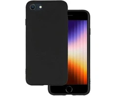 Riposo Dėklas „Matinis'' įvairiems telefonų modeliams, juodas IPHONE 7/8/SE(2020)