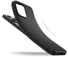 Topt Back dėklas Matinis skirtas Samsung Galaxy A25 5G juodos spalvos