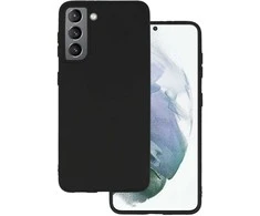 Topt Riposo Dėklas „Matinis'' įvairiems telefonų modeliams, juodas SAMSUNG GALAXY S21 FE
