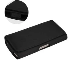 Dėklas Toptel Topt HIT Belt Holster (SIZE XL) skirtas Apple iPhone 15 Pro Max/Samsung A54 5G/A52/S24 Plus/S20 FE design 1 juodas (167×83 mm)