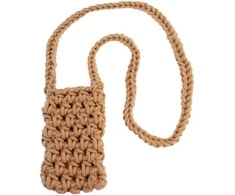 Dėklas Topt Knitted krepšys skirtas telefonui design 1 gelsvas