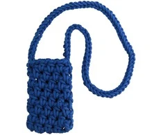 Dėklas Topt Knitted krepšys skirtas telefonui design 1 mėlynos spalvos