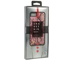 Dėklas Topt Krepšys telefonui – SNAKE Leather – Apple iPhone XS Max rožinės spalvos