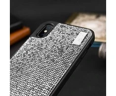 Dėklas Toptel Topt Krepšys telefonui – Star – Apple iPhone XS Max sidabro spalvos