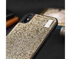 Dėklas Toptel Topt Krepšys telefonui – Star – Apple iPhone XS Max aukso spalvos