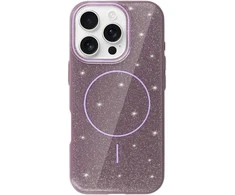 Dėklas Topt Magsafe Slim Shiny skirtas Apple iPhone 16e violetinės spalvos