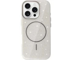 Dėklas Topt Magsafe Slim Shiny skirtas Apple iPhone 16e sidabro spalvos