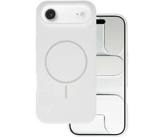 Dėklas Topt Magsafe Slim Silicone skirtas Apple iPhone 17 Air baltos spalvos