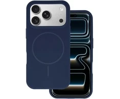 Dėklas Topt Magsafe Slim Silicone skirtas Apple iPhone 16 Pro Max navy