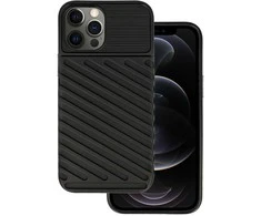 Dėklas Topt Thunder dėkals skirtas Apple iPhone 12 Pro Max juodos spalvos
