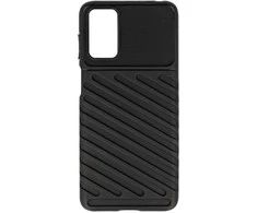 Dėklas Topt Thunder dėkals skirtas Motorola Moto G42 juodos spalvos