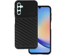 Dėklas iLike Topt Thunder dėkals skirtas Samsung Galaxy A14 4G/5G juodos spalvos