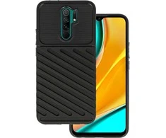 Dėklas Topt Thunder dėkals skirtas Xiaomi Redmi 9 juodos spalvos