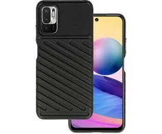 Dėklas Topt Thunder dėkals skirtas Xiaomi Redmi Note 10 5G juodos spalvos