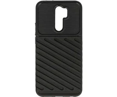 Dėklas Topt Thunder dėkals skirtas Xiaomi Redmi 9 juodos spalvos