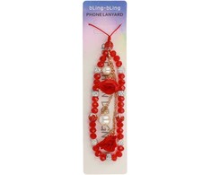 Fusion Accessories Phone pendant G-16 red