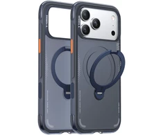 Dėklas Mėlyna TORRAS Ostand Spin Air - etui do iPhone 17 Pro Max kompatybilne su MagSafe (midnight mėlynas)