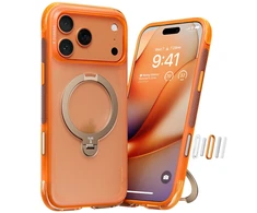 Dėklas Torras Ostand Q3 Air, horizon oranžinis – Apple iPhone 17 Pro Max
