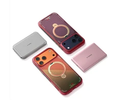 Dėklas „Torras Ostand Q3 Air World Cup Limited“, raudonas – „Apple iPhone 17 Pro Max“