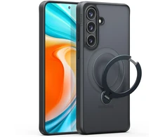 Dėklas Torras Ostand Q3 Spin, obsidian juodas – Samsung Galaxy S26+