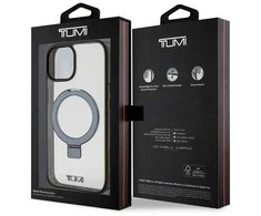 Tumi TUHMP15SSSFC Apple iPhone 15 / 14 / 13 6.1″ baltos spalvos kietas dėklas with skaidrus Ring Stand and MagSafe