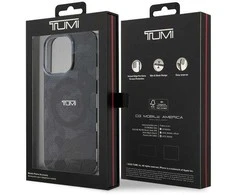 Tumi TUHMP15XDLCAG Apple iPhone 15 Pro Max 6.7″ pilkos spalvos kietas dėklas with Camo Print and MagSafe