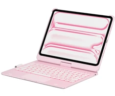 Typecase Flexbook Touch do iPad Pro 11" 2024/2025 šviesiai rausva