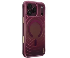 Dėklas UNIQ Coehl Vela, skirtas iPhone 18 Pro Max / 17 Pro Max, magnetinis įkrovimas, bordo spalvos