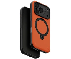 Dėklas UNIQ Elix, skirtas iPhone 18 Pro / 17 Pro, su 360° besisukančiu stovu, oranžinis