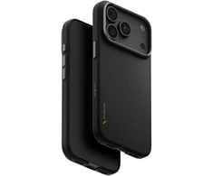 Dėklas UNIQ Keva EDGE, skirtas iPhone 18 Pro / 17 Pro, su Magclick Charging, juodos spalvos