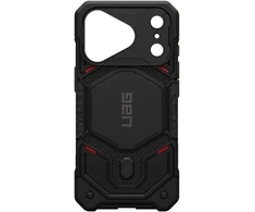 UAG Urban Armor Gear dėklas Monach Pro, suderinamas su MagSafe, skirtas iPhone 18 Pro/17 Pro, kevlarinis juodas