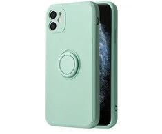 Dėklas Vennus Silicone Ring skirtas Apple iPhone 14 Pro Max mėtų spalvos