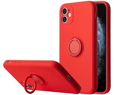 Dėklas Vennus silikoninis Ring skirtas Apple iPhone 14 Plus Raudona