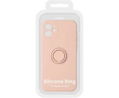 Dėklas Vennus silikoninis Ring skirtas Xiaomi Redmi 10 Light rožinės spalvos