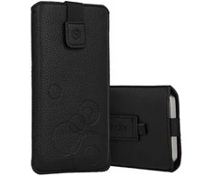 Dėklas WONDER Deko maišelis telefonui (Dydis L) Apple iPhone 13 Mini/12 Mini/SE 2020/2022/7/8 juodos spalvos