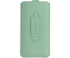 Dėklas WONDER Deko maišelis telefonui (Dydis M) Apple iPhone 5/Nokia 215 4G/225/5310 2020 žalios spalvos